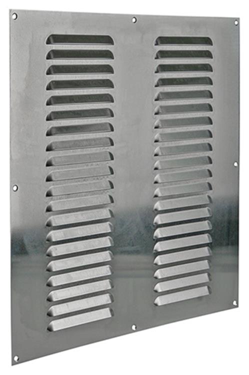 Afbeelding laden in galerijviewer, Renson 1006318 - schoepenrooster vlak alu f1 400x400mm | 5 stuks