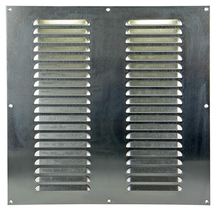 Afbeelding laden in galerijviewer, Renson 1006318 - schoepenrooster vlak alu f1 400x400mm | 5 stuks