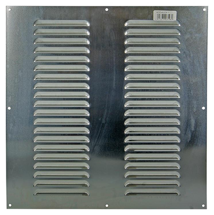 Afbeelding laden in galerijviewer, Renson 1006318 - schoepenrooster vlak alu f1 400x400mm | 5 stuks
