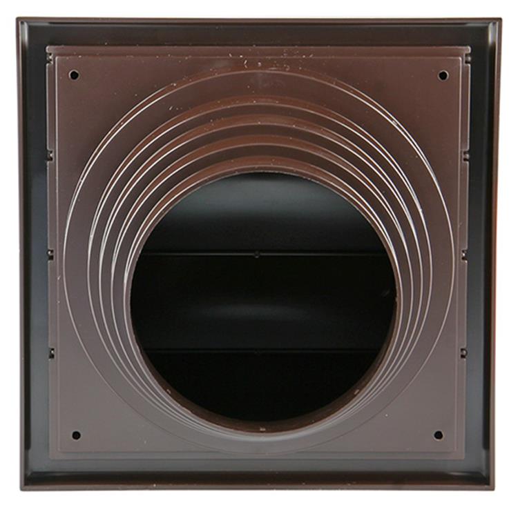 Afbeelding laden in galerijviewer, Renson 1006386 - dampkaprooster 4 klep 742 dia pvc ral 8019 ø100-130 | 2 stuks