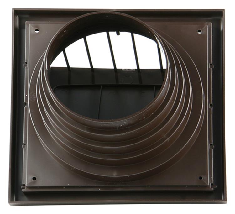 Afbeelding laden in galerijviewer, Renson 1006384 - dampkaprooster 1 klep 741 dia pvc ral 8019 ø100-130 | 2 stuks