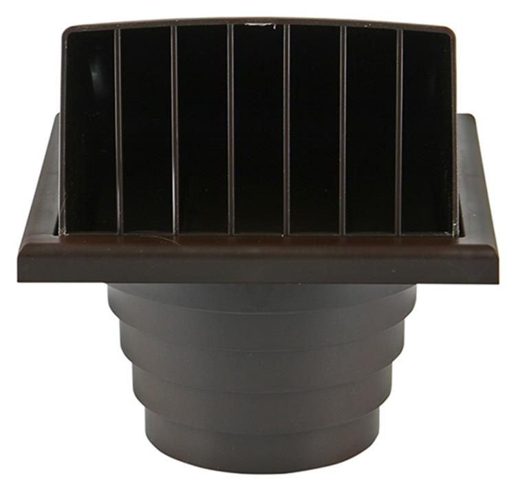 Afbeelding laden in galerijviewer, Renson 1006384 - dampkaprooster 1 klep 741 dia pvc ral 8019 ø100-130 | 2 stuks