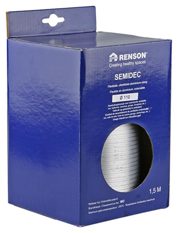 Afbeelding laden in galerijviewer, Renson 1006198 - alu flexibel dia 110 1500 mm | 2 stuks