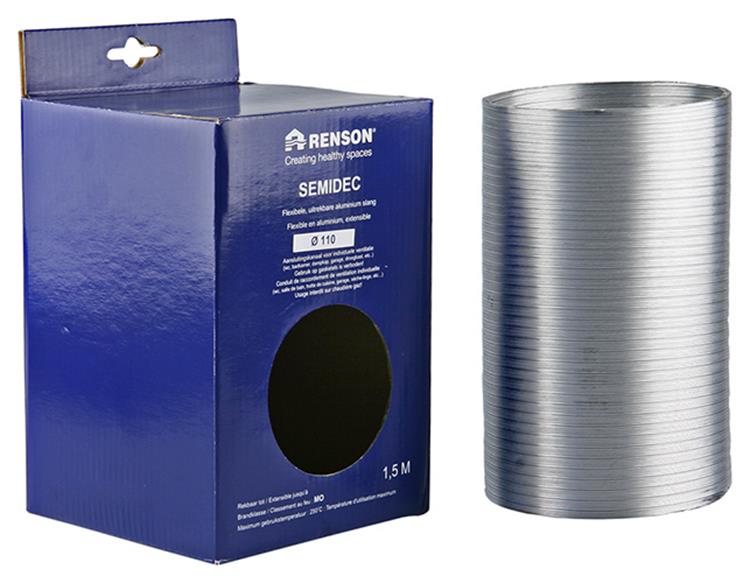 Afbeelding laden in galerijviewer, Renson 1006198 - alu flexibel dia 110 1500 mm | 2 stuks