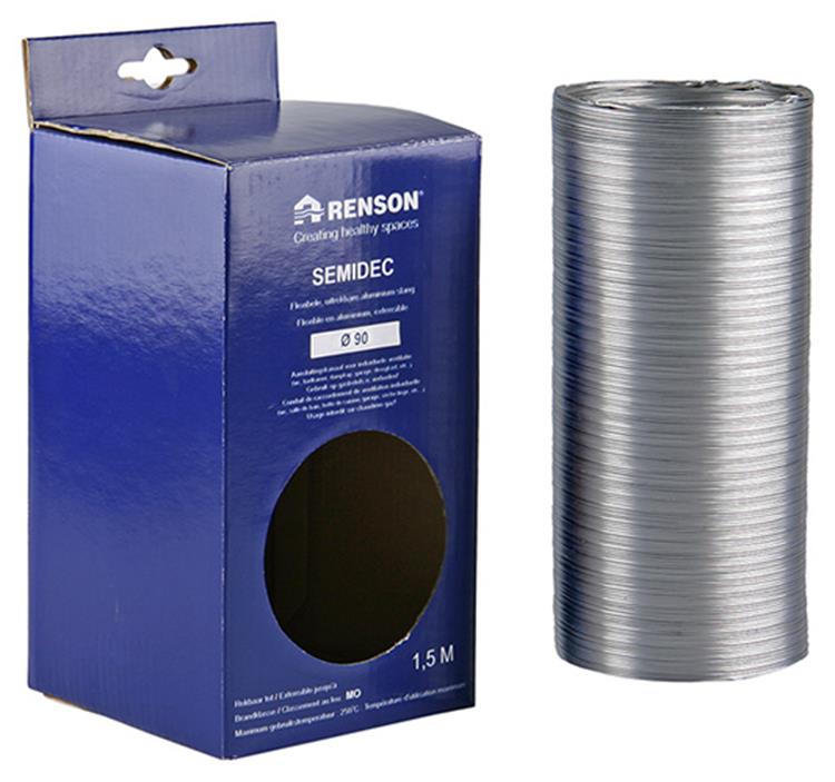 Afbeelding laden in galerijviewer, Renson 1006210 - alu flexibel dia 90 1500 mm | 2 stuks
