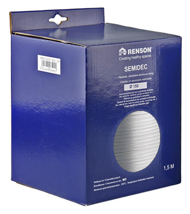 Afbeelding laden in galerijviewer, Renson 1006204 - alu flexibel dia 150 1500 mm | 2 stuks