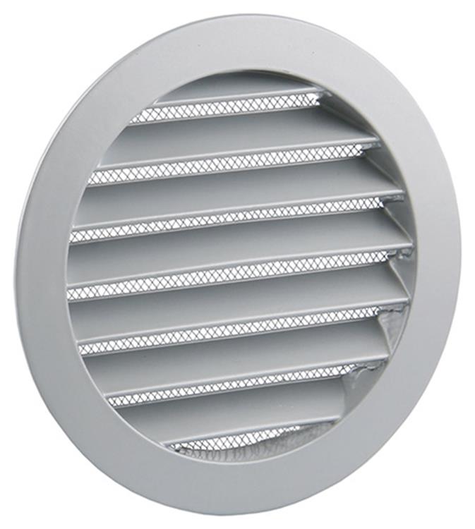 Afbeelding laden in galerijviewer, Renson 1006261 - ronde rooster inbouw 434 r alural 9006 ø 125 | 10 stuks
