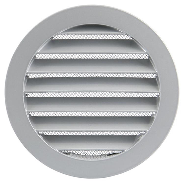 Afbeelding laden in galerijviewer, Renson 1006261 - ronde rooster inbouw 434 r alural 9006 ø 125 | 10 stuks