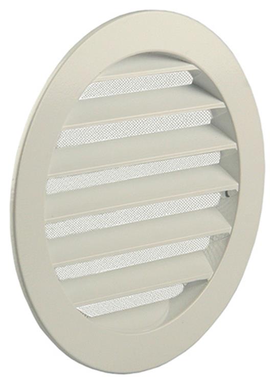 Afbeelding laden in galerijviewer, Renson 1006265 - ronde rooster inbouw 434 r alural 9010 ø 150 | 10 stuks