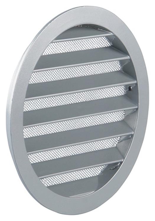 Afbeelding laden in galerijviewer, Renson 1006267 - ronde rooster inbouw 434 r alural 9006 ø 160 | 10 stuks