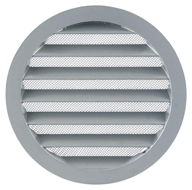 Afbeelding laden in galerijviewer, Renson 1006267 - ronde rooster inbouw 434 r alural 9006 ø 160 | 10 stuks