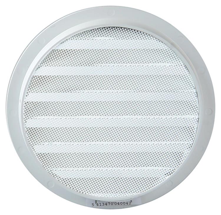 Afbeelding laden in galerijviewer, Renson 1006268 - ronde rooster inbouw 434 r alural 9010 ø 160 | 10 stuks