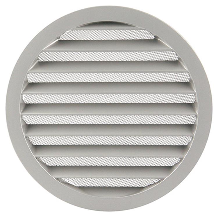 Afbeelding laden in galerijviewer, Renson 1006270 - ronde rooster inbouw 434 r alural 9006 ø 200 | 5 stuks