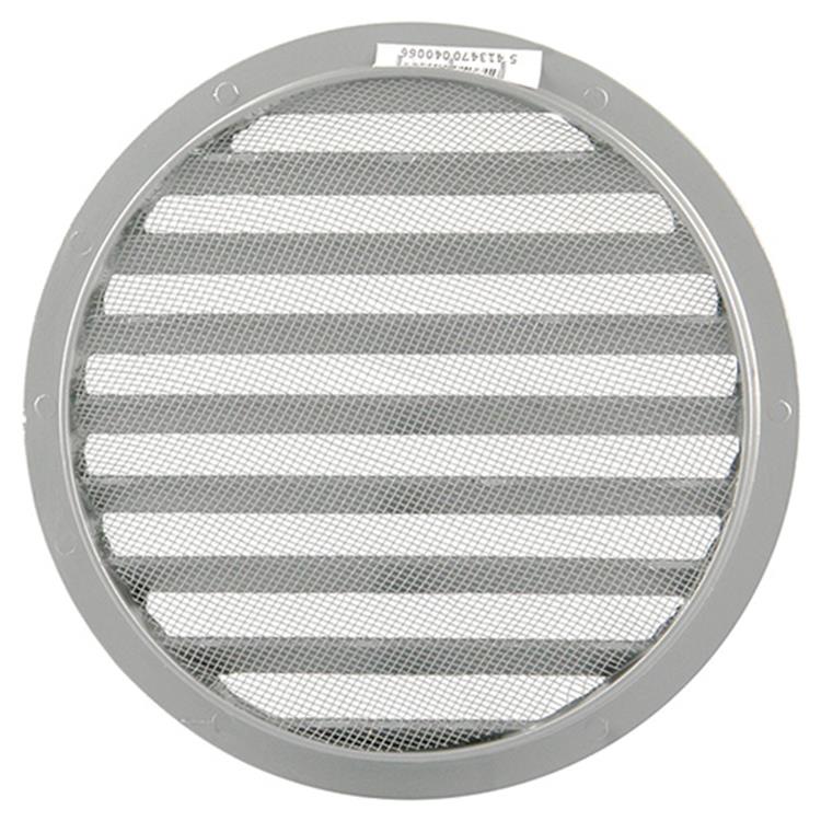 Afbeelding laden in galerijviewer, Renson 1006270 - ronde rooster inbouw 434 r alural 9006 ø 200 | 5 stuks