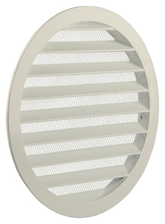 Afbeelding laden in galerijviewer, Renson 1006271 - ronde rooster inbouw 434 r alural 9010 ø 200 | 5 stuks