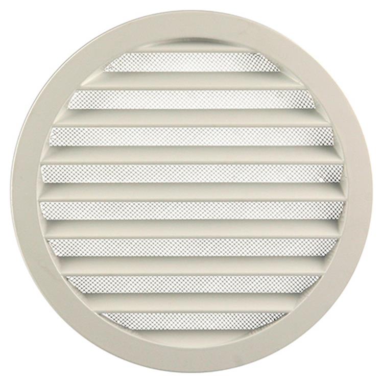 Afbeelding laden in galerijviewer, Renson 1006271 - ronde rooster inbouw 434 r alural 9010 ø 200 | 5 stuks