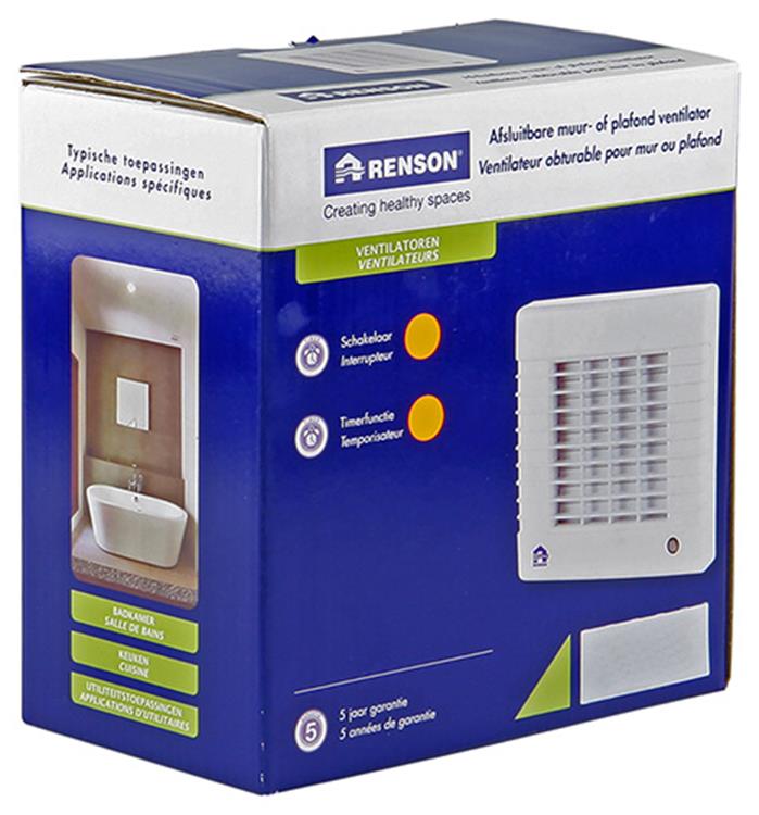 Afbeelding laden in galerijviewer, Renson 1006454 - afsluitb.vent. timer 12v 7231t 12v wit ø 100 | 2 stuks
