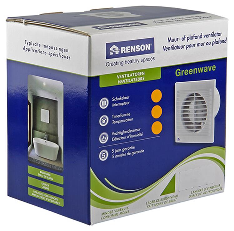 Laden Sie das Bild in Galerie -Viewer, Renson 1006477 - greenwave vent. vochtigheids sensor 9401h wit ø 100 | 1 stuks