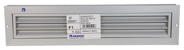 Cargue la imagen en el visor de la galería, Renson 1006607 - deurrooster. 461 f1 425x76mm | 2 stuks