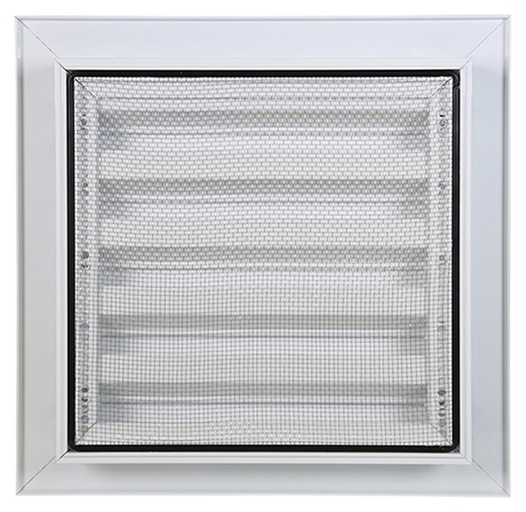 Afbeelding laden in galerijviewer, Renson 1006610 - inbouw muurrooster 411 ral 9010 200x200mm | 2 stuks