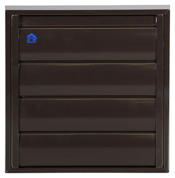 Afbeelding laden in galerijviewer, Renson 1013923 - lamellenrooster alu bruin 433 173x173mm | 2 stuks