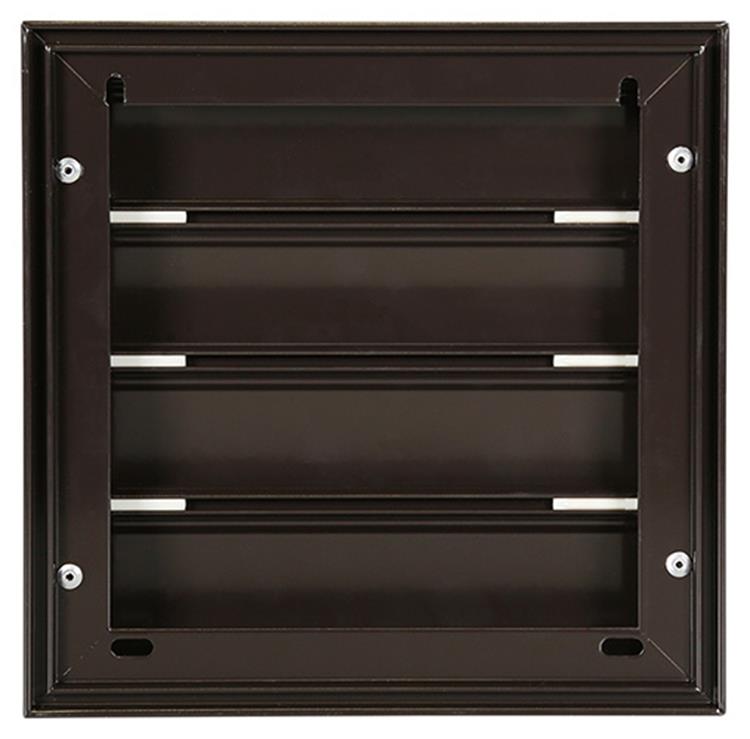 Afbeelding laden in galerijviewer, Renson 1013923 - lamellenrooster alu bruin 433 173x173mm | 2 stuks