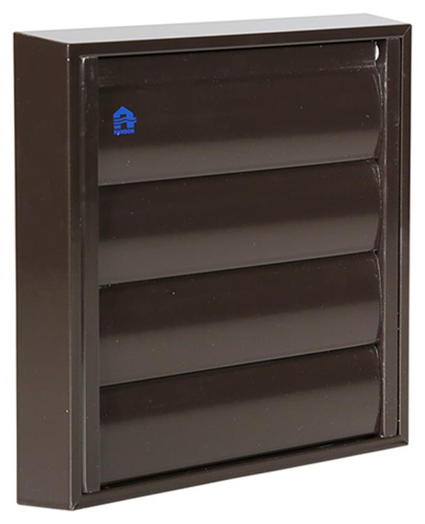 Afbeelding laden in galerijviewer, Renson 1013923 - lamellenrooster alu bruin 433 173x173mm | 2 stuks