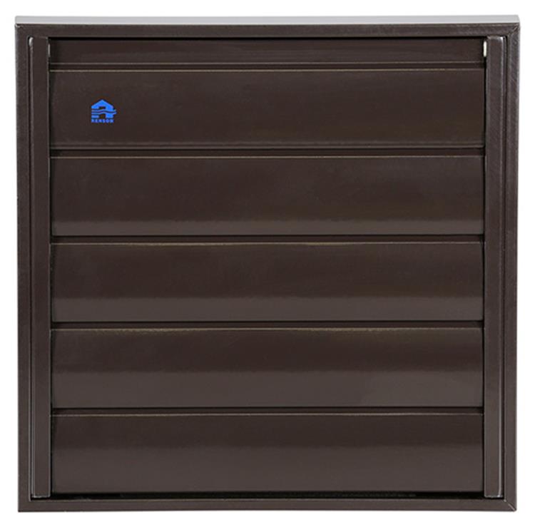 Afbeelding laden in galerijviewer, Renson 1014555 - lamellenrooster alu bruin 433 210x210mm | 2 stuks