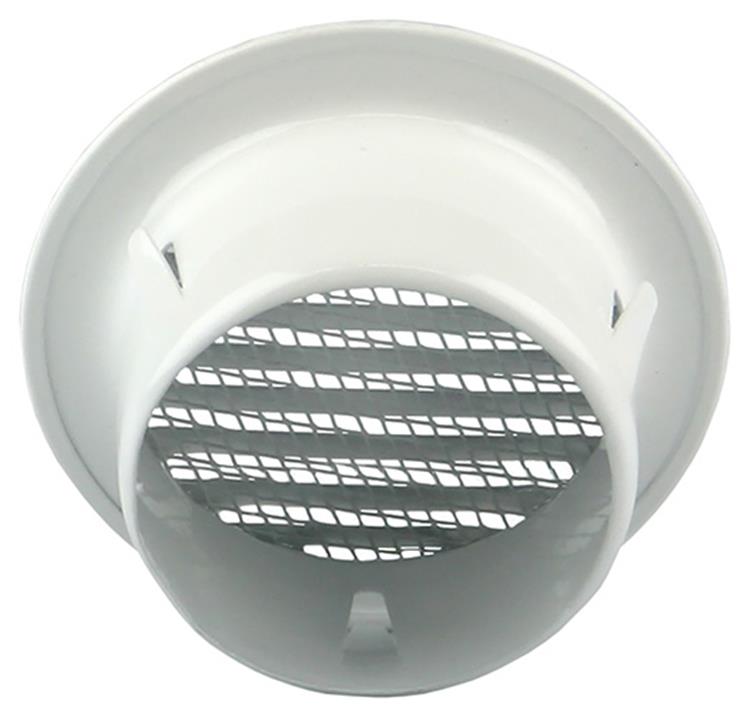 Afbeelding laden in galerijviewer, Renson 1008241 - schoepenrooster rond inb. 435 r alu ral 9010 ø 80 | 12 stuks