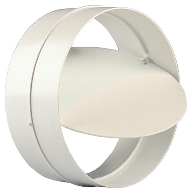 ギャラリービューアに画像をロードする, Renson 1008569 - pvc verbindingsstuk + terugslag klep 7007 ø. 150mm - wit | 2 stuks