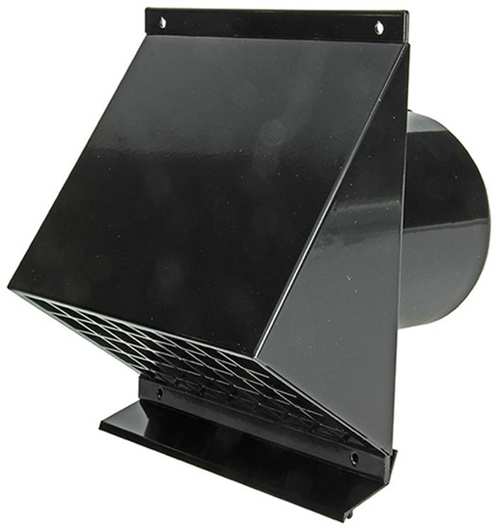 Afbeelding laden in galerijviewer, Renson 1053826 - geveldoorvoer zwart dia 150 | 1 stuks