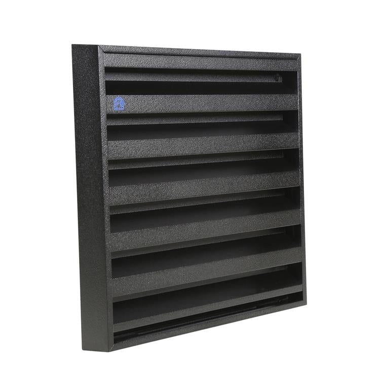 Afbeelding laden in galerijviewer, Renson 1058001 - opbouwmuurrooster met gaas 431 (225x225) str 9005 zwart | 2 stuks