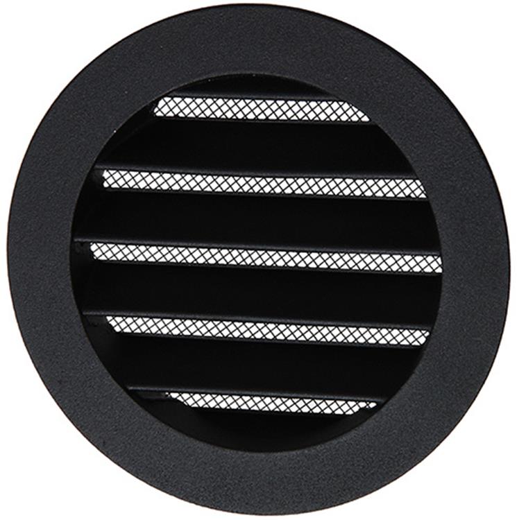 Chargez l'image dans la visionneuse de la galerie, Renson 1057993 - inbouw rond schoepenr met gaas434r dia 100 ral 9005 zwart | 10 stuks