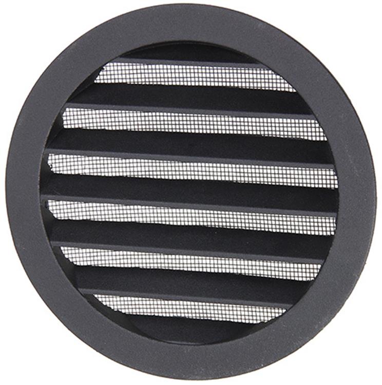 Chargez l'image dans la visionneuse de la galerie, Renson 1057995 - inbouw rond schoepenr met gaas434r dia 150 ral 9005 zwart | 10 stuks