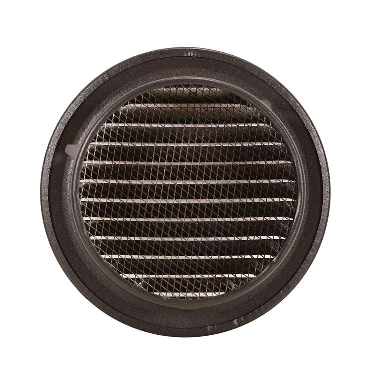 Afbeelding laden in galerijviewer, Renson 1057996 - inbouw rond schoepenr met gaas435r dia 115 ral 9005 zwart | 5 stuks
