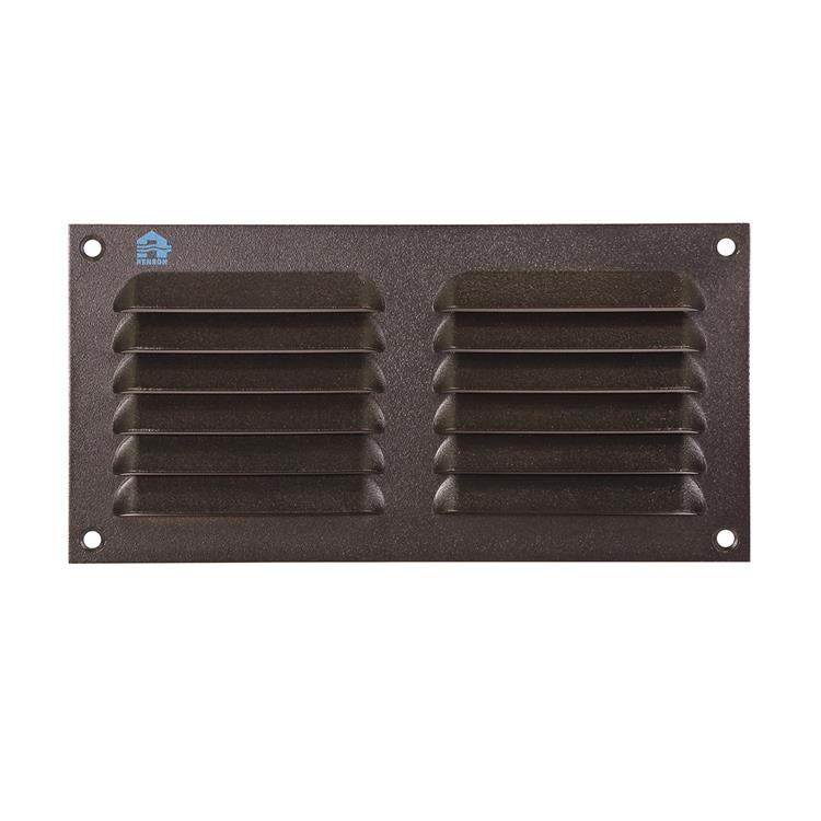 Afbeelding laden in galerijviewer, Renson 1061638 - opbouw schoepenrooster 436 200x100 ral 9005 zwart | 10 stuks