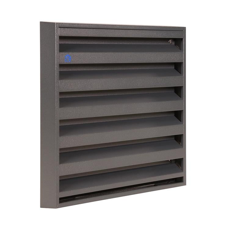 ギャラリービューアに画像をロードする, Renson 1062414 - vrac opbouw muurrooster alu 431 (225x225) structuur 7016 | 2 stuks