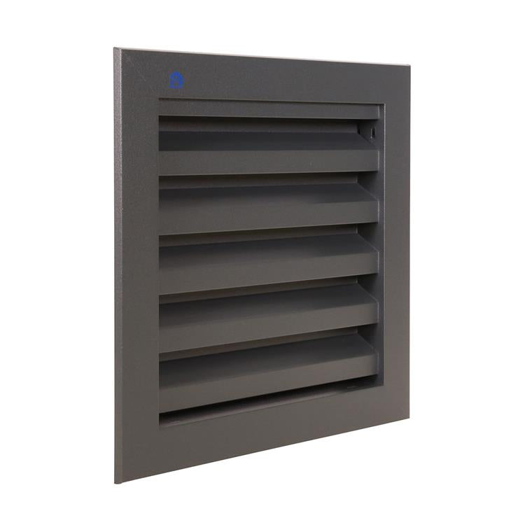 Afbeelding laden in galerijviewer, Renson 1062410 - vrac inbouw muurrooster alu 411 (200x200) structuur 7016 | 2 stuks