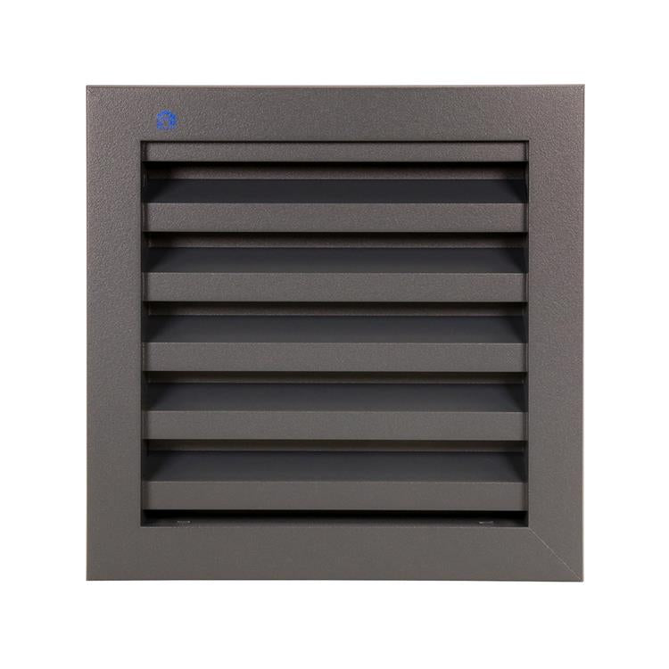 Afbeelding laden in galerijviewer, Renson 1062410 - vrac inbouw muurrooster alu 411 (200x200) structuur 7016 | 2 stuks