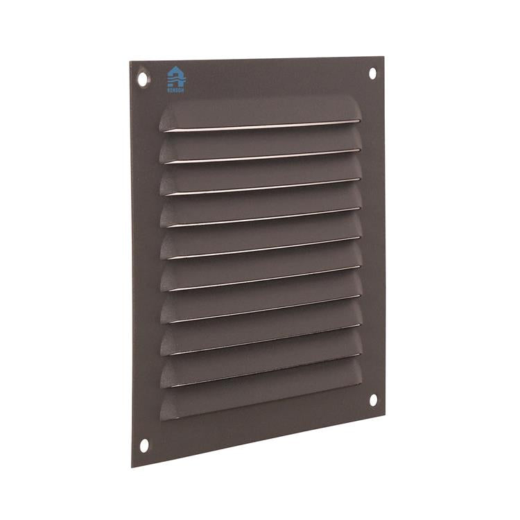 Afbeelding laden in galerijviewer, Renson 1062426 - opb.schoepenrooster plat alu 436 (150x150) structuur 7016 | 10 stuks
