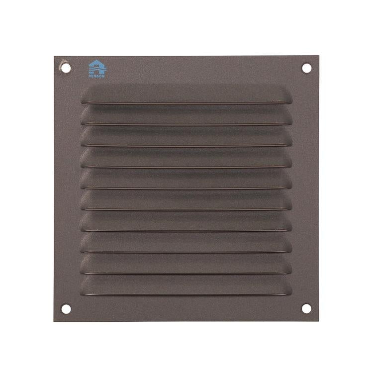 Afbeelding laden in galerijviewer, Renson 1062426 - opb.schoepenrooster plat alu 436 (150x150) structuur 7016 | 10 stuks