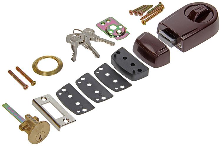 Chargez l'image dans la visionneuse de la galerie, Yale 1019121 - oplegslot rim lock bruin | 1 stuks