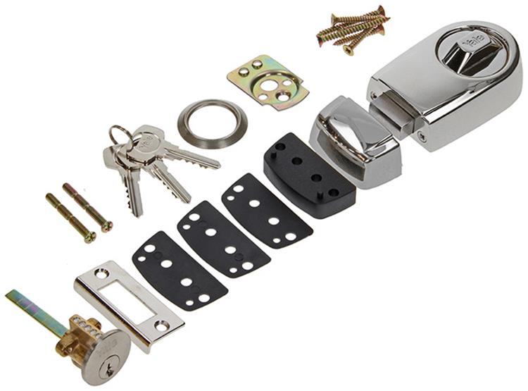 Afbeelding laden in galerijviewer, Yale 1019108 - oplegslot rim lock mat vernikkeld | 1 stuks