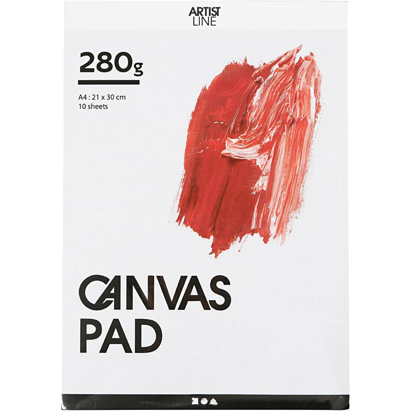 Load image into Gallery viewer, Creativ company canvas blok wit a4 280gr, 10 vellen