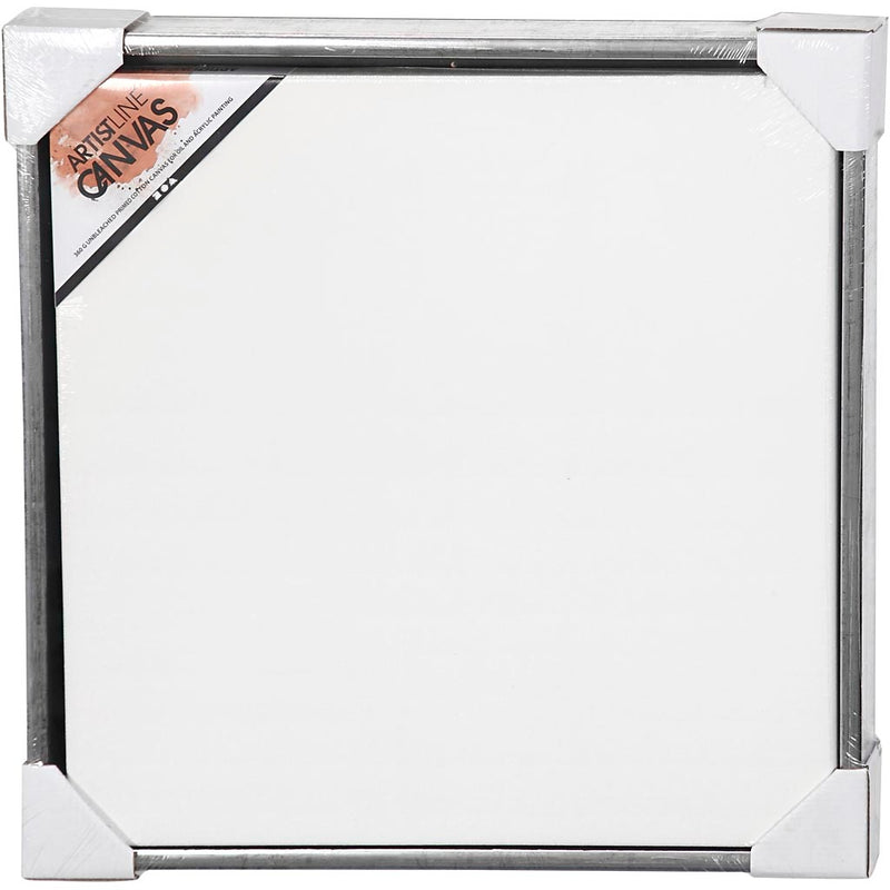 Afbeelding laden in galerijviewer, Https: www.cchobby.nl canvas-met-lijst-afm-50x50-cm-360-gr-antiek-zilver-wit-1-stuk