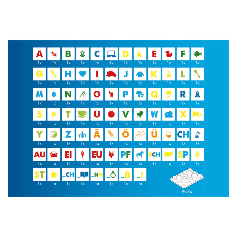 Load image into Gallery viewer, Hubelino Letters Leren Leerblokken, 85dlg.
