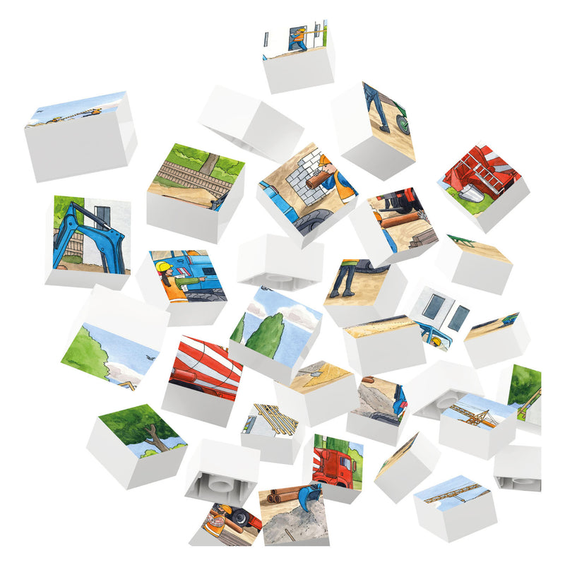 Load image into Gallery viewer, Hubelino Blokpuzzel Op de Bouwplaats, 35st.