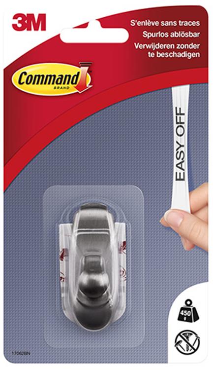 Chargez l'image dans la visionneuse de la galerie, 3m 1044682 - 17062bnc comm. haak timeles metal-look s (1h+2s card) | 6 stuks