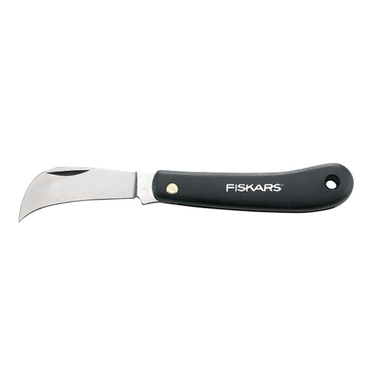 Afbeelding laden in galerijviewer, Fiskars tuinmes - k62 bloemenmes - rvs blad - zakmes - outdoor mes