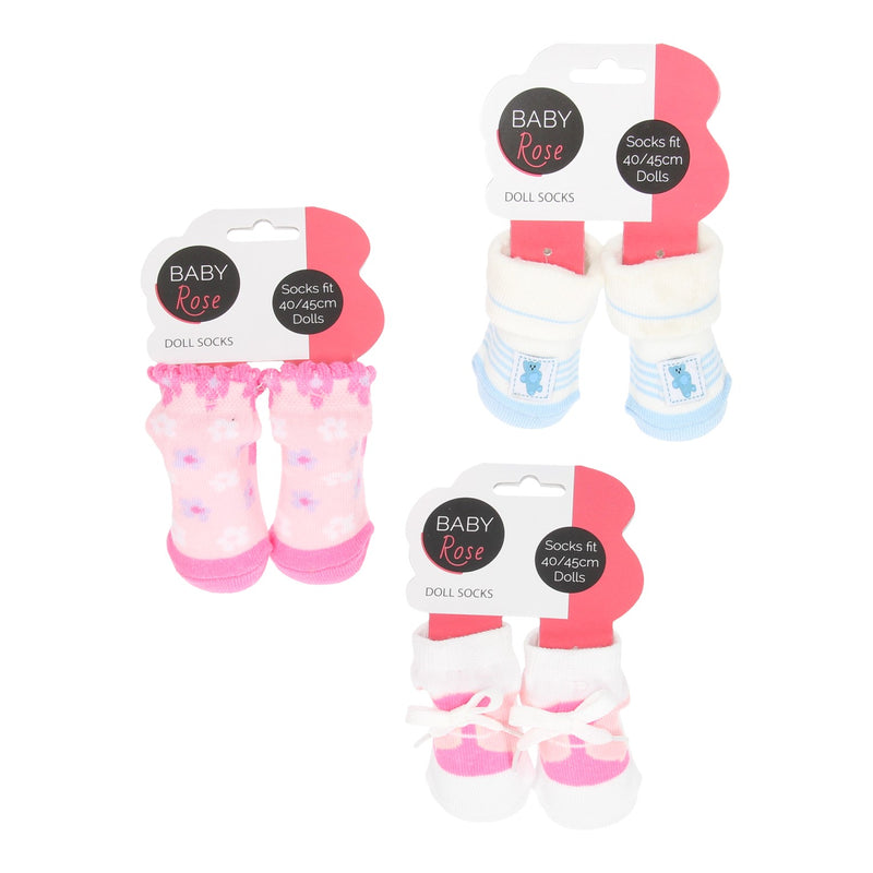 Load image into Gallery viewer, Baby rose poppensokken